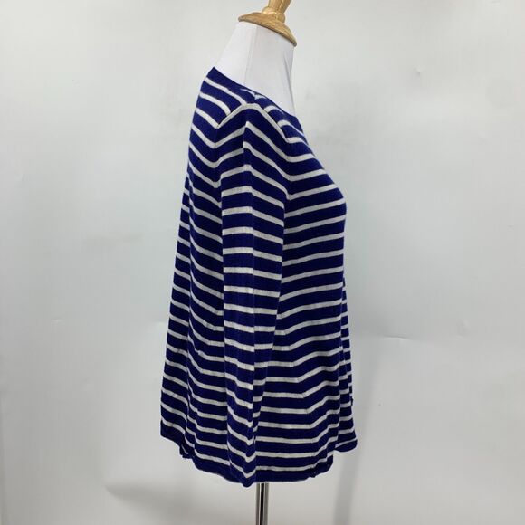 Demylee NY Cashmere Sweater Womens M Medium Anthropologie Striped Pullover *READ - Picture 8 of 15
